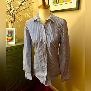 J.Crew striped button down shirt S
